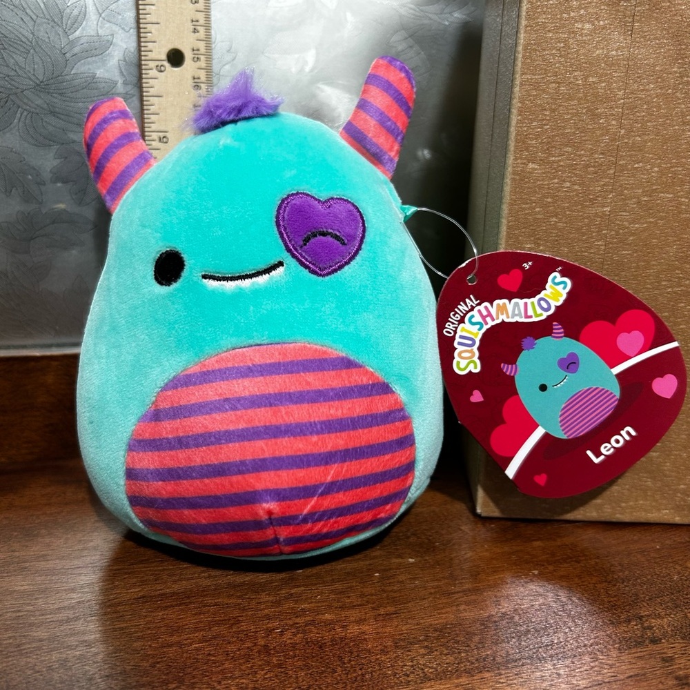 🔥 5/$25 Squishmallow - 5in - NWT - Leon - Monster - Horns - #2
